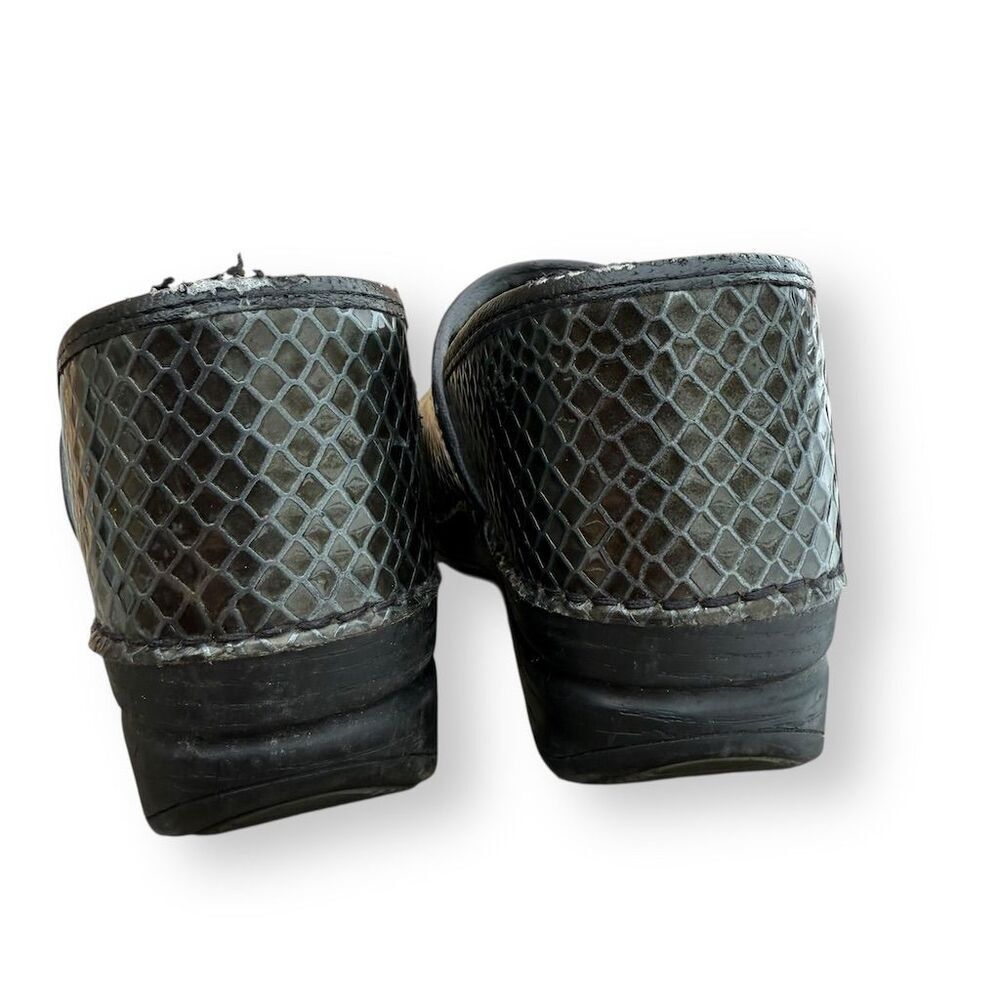Dansko XP Women's Black Snake Pring Clogs Size 9.5-10 Slip-Resistant Work Shoes - Picture 8 of 13